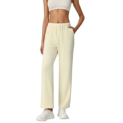 Anna-Kaci Active Women's High Waist Relaxed Fit Sweatpants with Elastic Waistband and Side Pockets