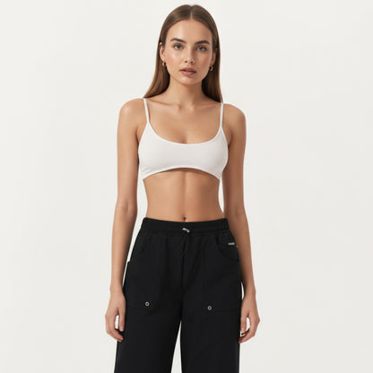 Anna-Kaci Active Women's High Waist Wide Leg Cargo Sweatpants with Adjustable Drawstring and Utility Pocket Design