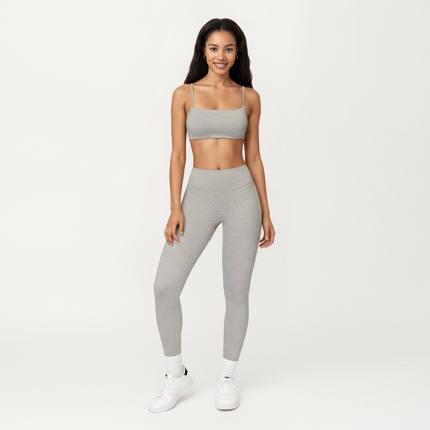 Anna-Kaci Active Women's Seamless Rib Knit Bralette Top with Adjustable Spaghetti Straps