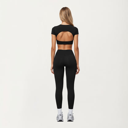 Anna-Kaci Active Women's High Waist Full Length Leggings with Side Pockets and Smooth Compression Fit
