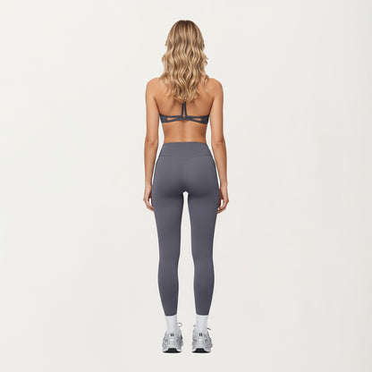 Anna-Kaci Active Women's High Waist Full Length Leggings with Side Pockets and Smooth Compression Fit