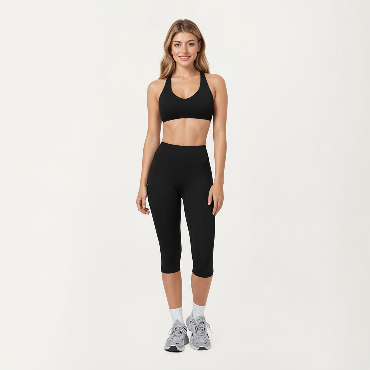 Anna-Kaci Active Women's High Waist Capri Leggings with Smooth Compression Fit and Stretch Fabric