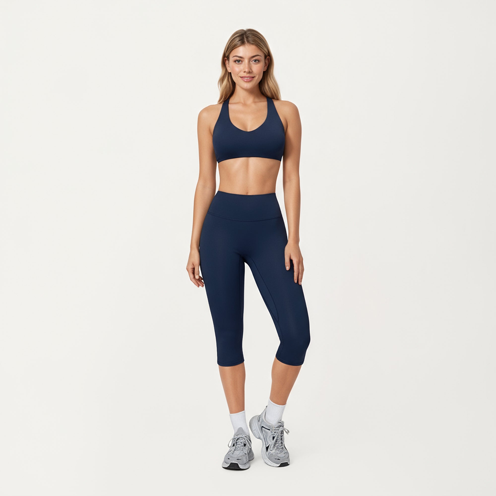 Anna-Kaci Active Women's High Waist Capri Leggings with Smooth Compression Fit and Stretch Fabric
