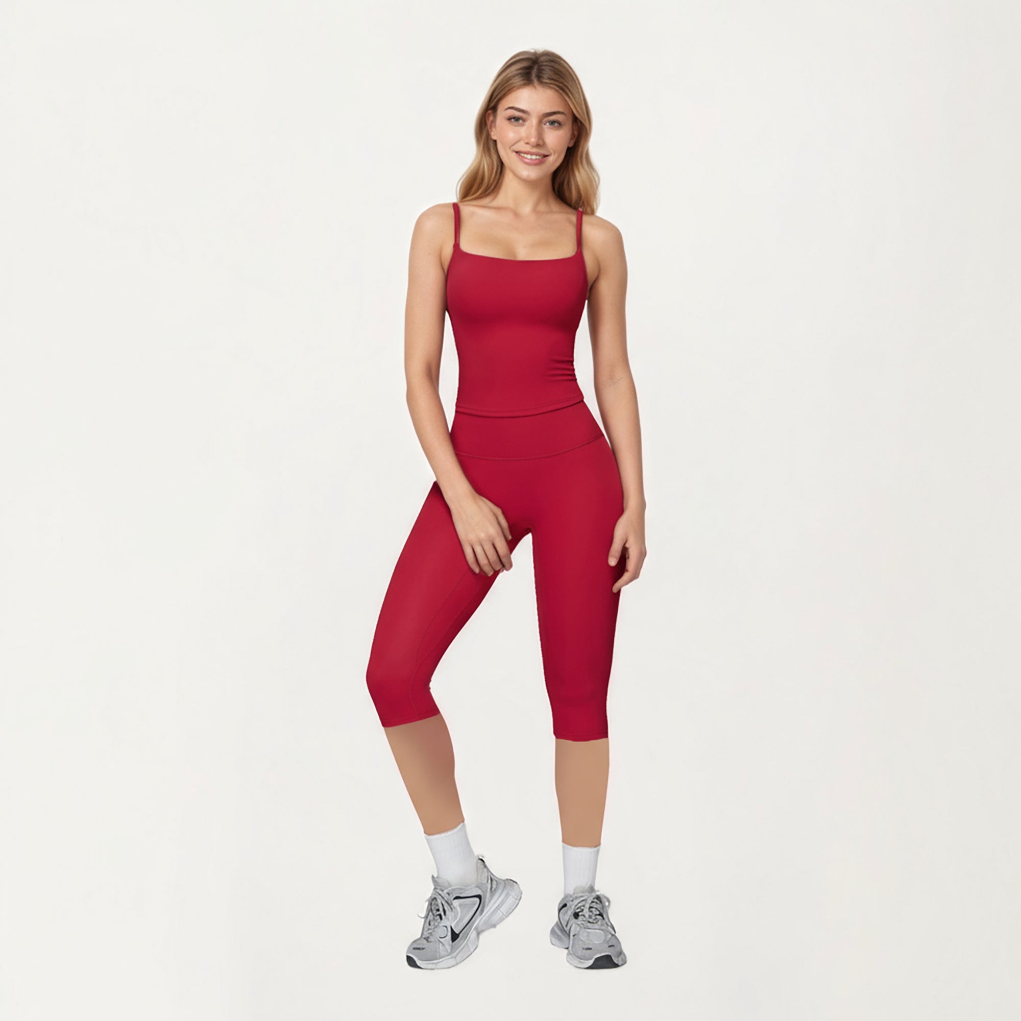 Anna-Kaci Active Women's High Waist Capri Leggings with Smooth Compression Fit and Stretch Fabric