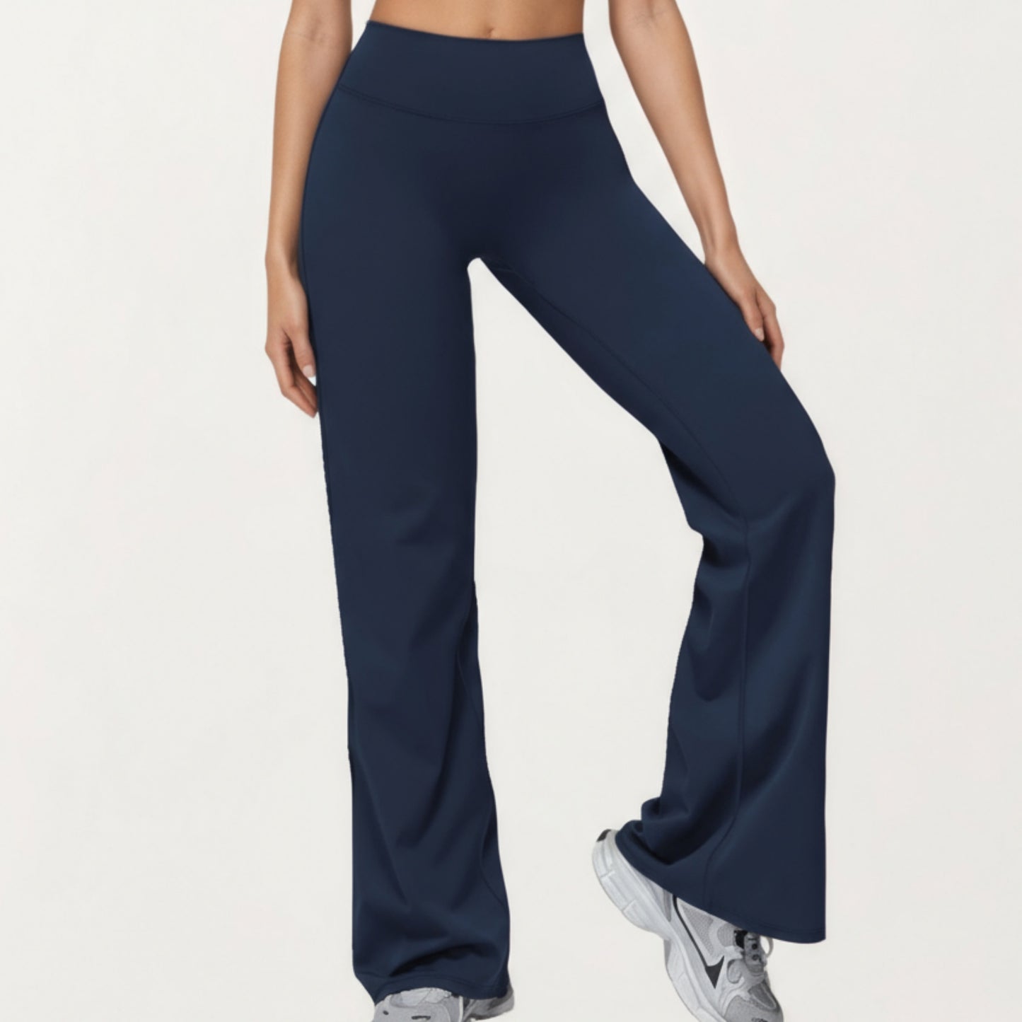 Anna-Kaci Active Women's High Waist Flare Yoga Pants with Stretch Fabric and Smooth Compression Fit