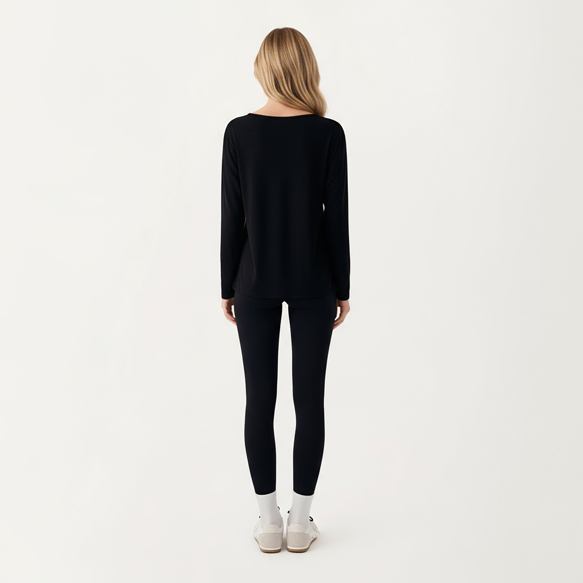 Anna-Kaci Active Women's Long Sleeve Pullover Top with Relaxed Fit and Boat Neckline