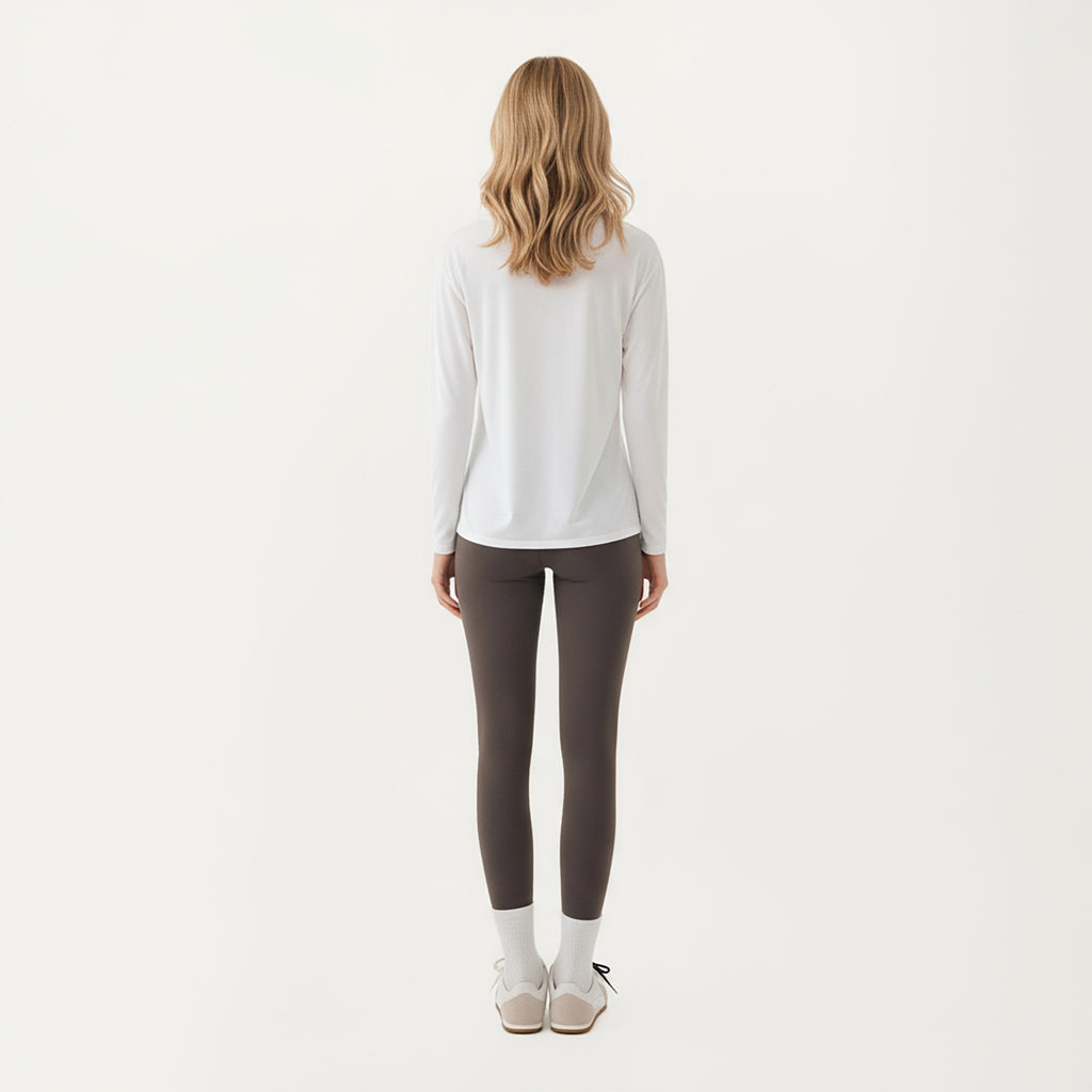 Anna-Kaci Active Women's Long Sleeve Pullover Top with Relaxed Fit and Boat Neckline