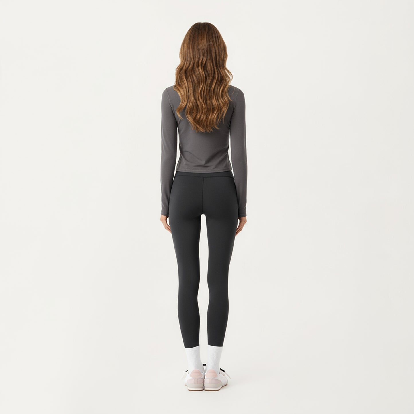 Anna-Kaci Active Women's Long Sleeve Zip Front Cropped Jacket with Contoured Seams and Thumbhole Cuffs