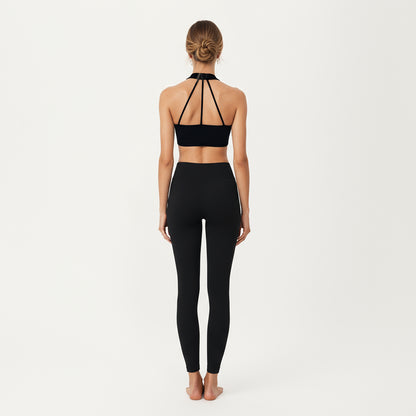 Anna-Kaci Active Women's Sleeveless Wrap Front Crop Top with Deep V-Neckline and Twisted Hem Detail