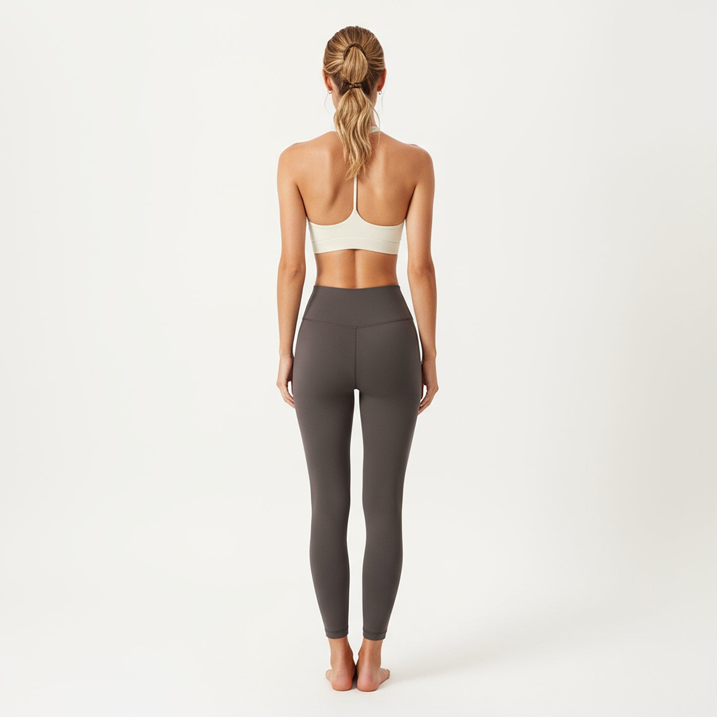 Anna-Kaci Active Women's Double Strap V-Neck Sports Bra with Smooth Stretch Fabric and Supportive Band