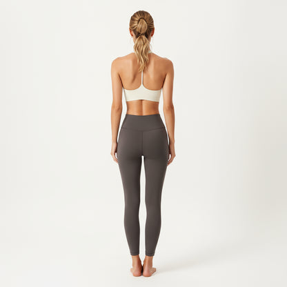 Anna-Kaci Active Women's Double Strap V-Neck Sports Bra with Smooth Stretch Fabric and Supportive Band