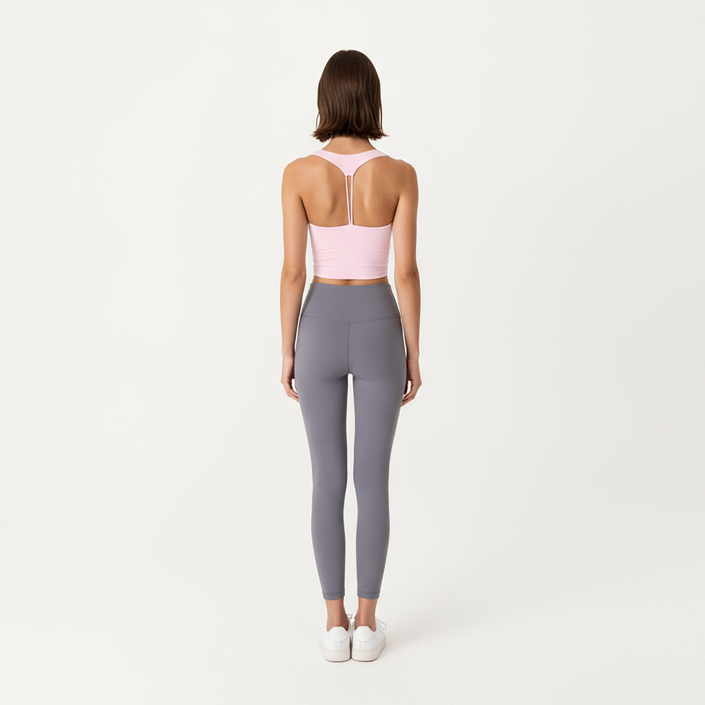 Anna-Kaci Active Women's V-Neck Ruched Side Tank Top with Fitted Stretch Fabric and Sleek Contoured Silhouette