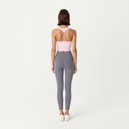 Anna-Kaci Active Women's V-Neck Ruched Side Tank Top with Fitted Stretch Fabric and Sleek Contoured Silhouette