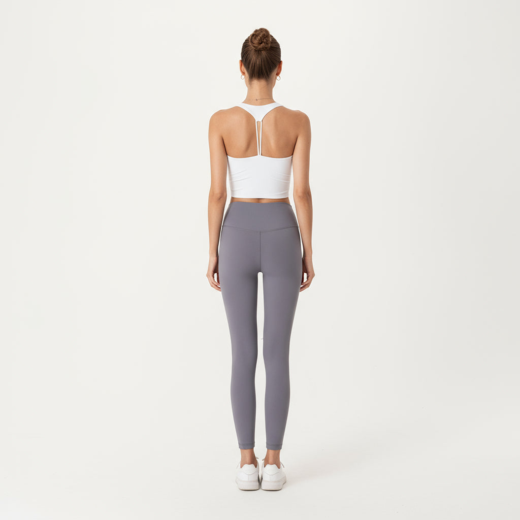 Anna-Kaci Active Women's V-Neck Ruched Side Tank Top with Fitted Stretch Fabric and Sleek Contoured Silhouette