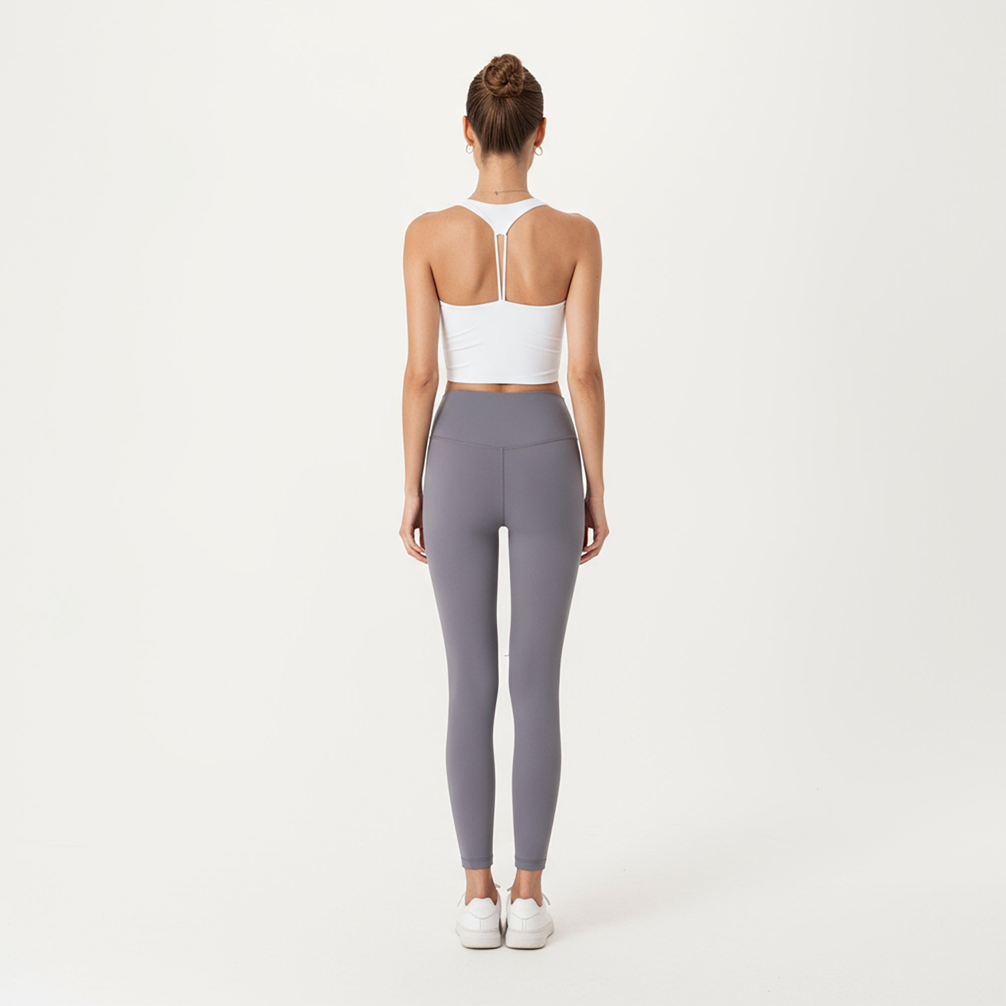 Anna-Kaci Active Women's V-Neck Ruched Side Tank Top with Fitted Stretch Fabric and Sleek Contoured Silhouette