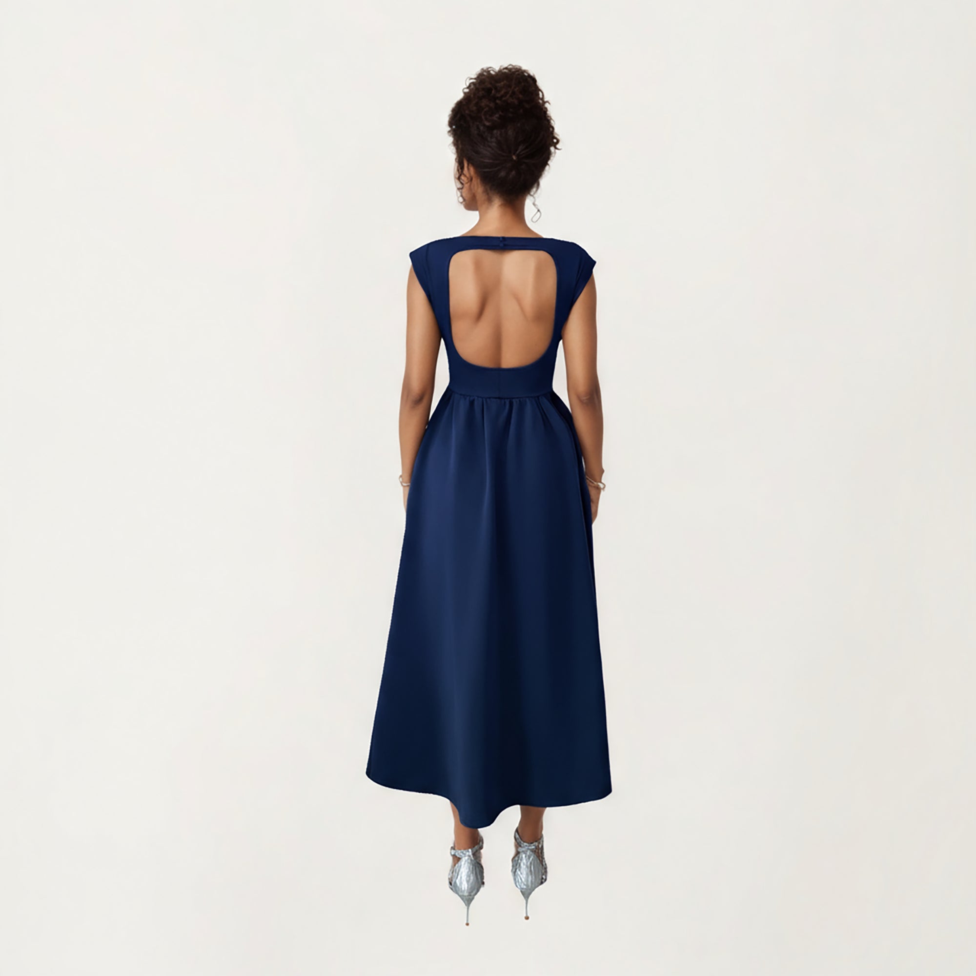 Anna-Kaci Women¡¯s Sleeveless Fit and Flare Maxi Dress with Tailored Bodice and Softly Gathered Full Dress Design