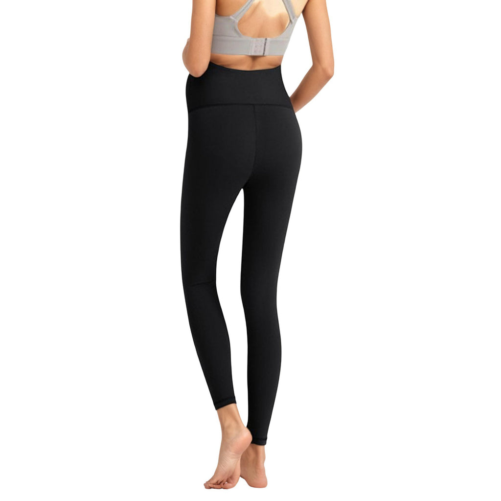 Anna-Kaci Active Women' s High Waist Maternity Leggings with Over Belly Panel and Side Utility Pockets for Supportive Stretch Comfort