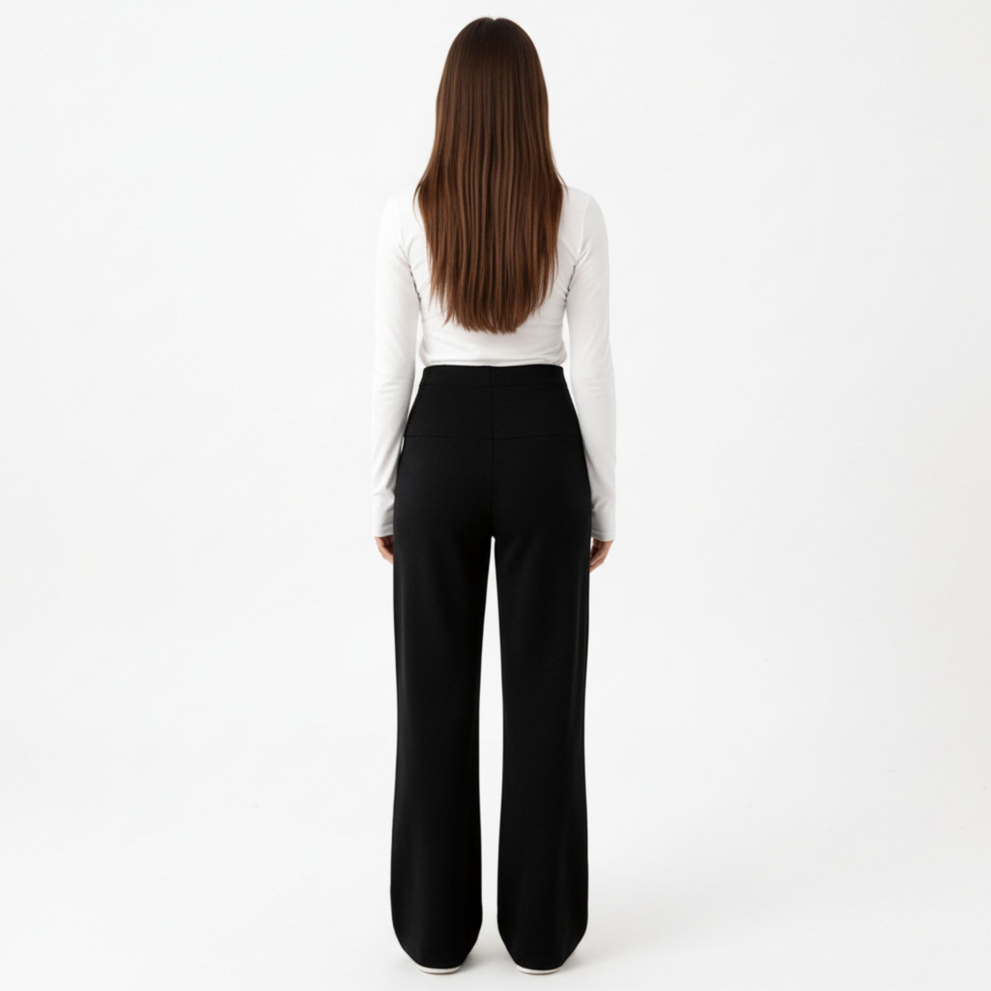 Anna-Kaci Women¡¯s Maternity High Waist Flare Pants with Soft Stretch Fabric and Full Bump Panel for Supportive Comfortable Everyday Wear
