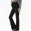 Anna-Kaci Women¡¯s Maternity High Waist Flare Pants with Soft Stretch Fabric and Full Bump Panel for Supportive Comfortable Everyday Wear