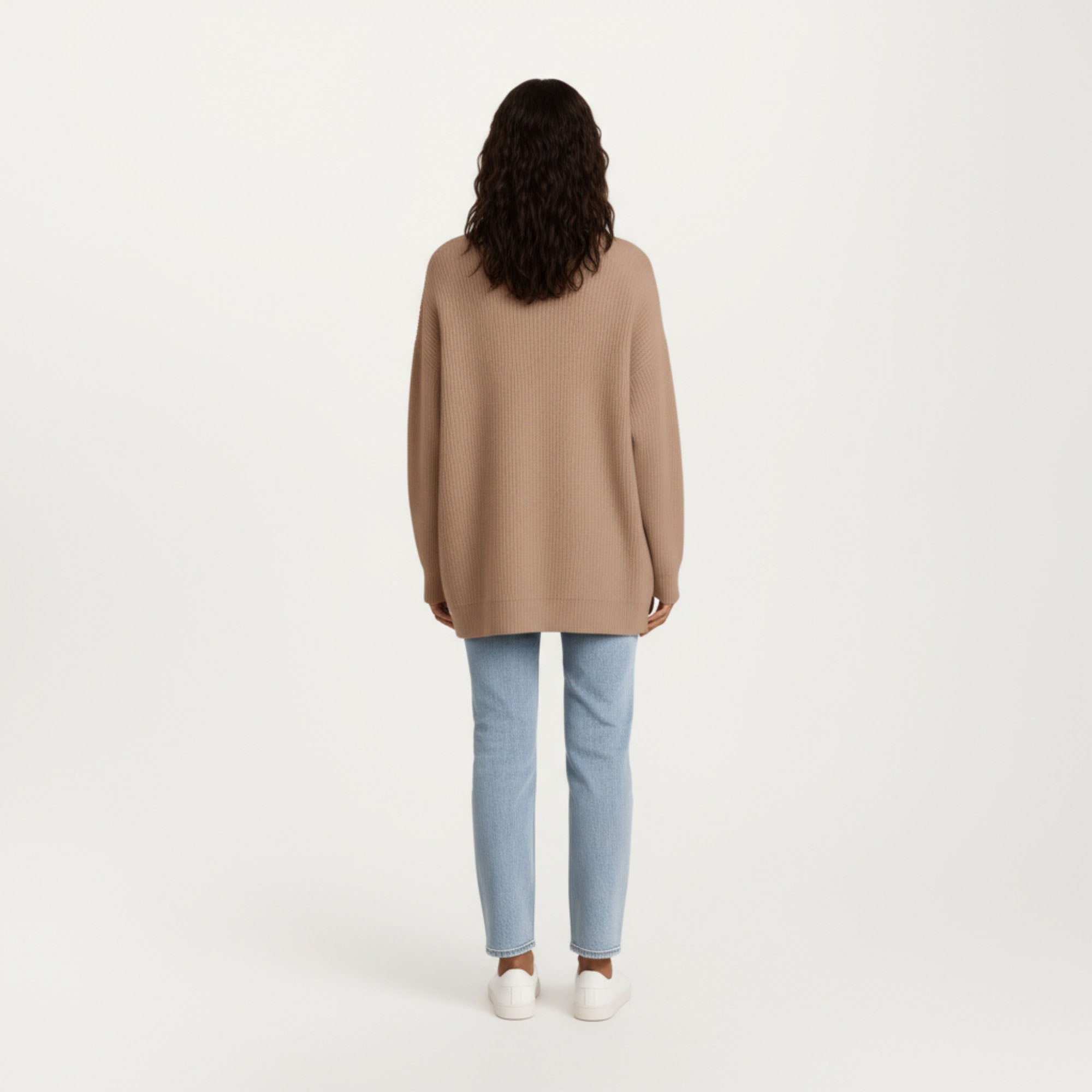 Anna-Kaci Women¡¯s Oversized Rib Knit Button Front Cardigan with Relaxed Drop-Shoulder Silhouette and Soft Textured Feel