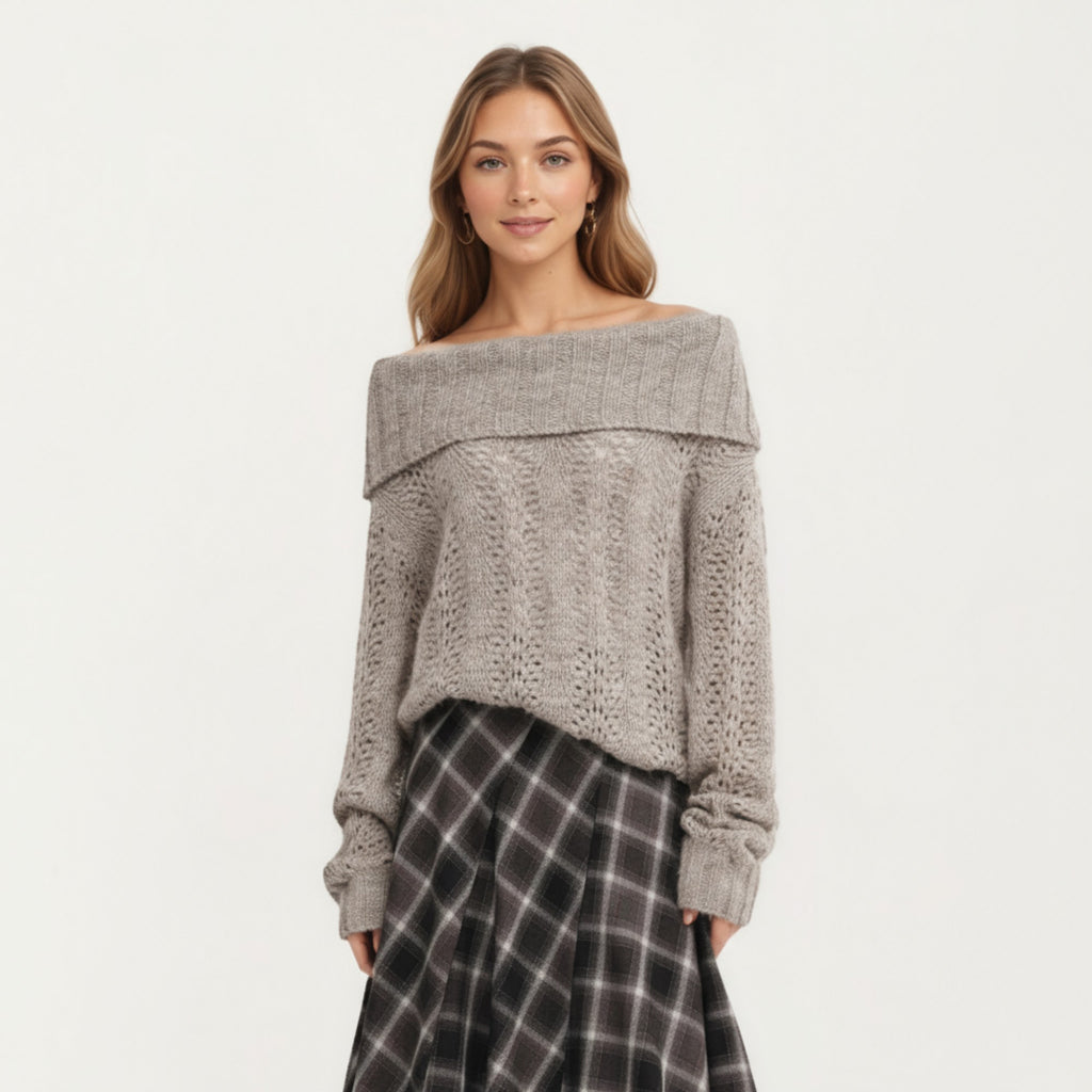 Anna-Kaci Women¡¯s Plaid Midi Skirt with Soft Full-Length A-Line Silhouette and Gentle Pleated Movement for a Flattering Everyday Shape