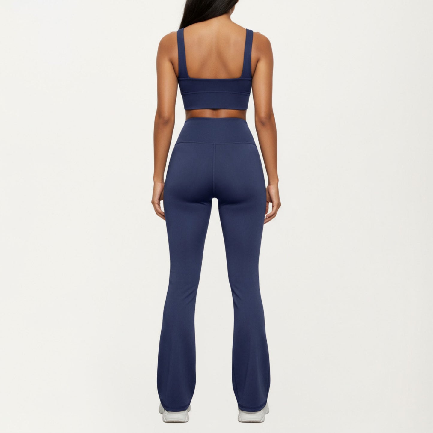 Anna-Kaci Active Women¡¯s Flare Athletic Pants with Wide Supportive Waistband Functional Patch Pockets and Stretch Performance Fabric