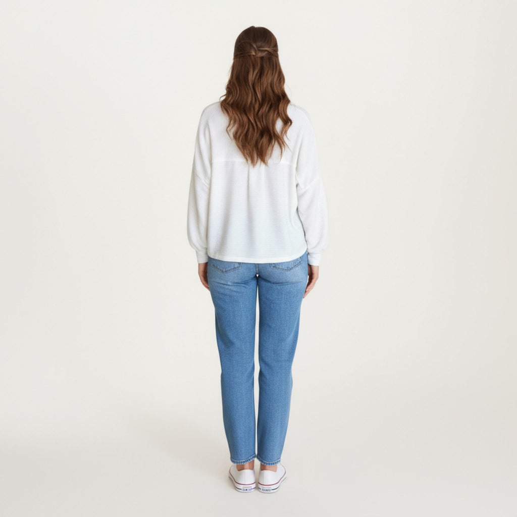 Anna-Kaci Women¡¯s Textured Knit Button Front Jacket with Long Sleeves Oversized Chest Pockets Structured Hem and Everyday Silhouette