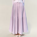 Anna-Kaci Women's Tiered Maxi Skirt with Flowing Pleated Panels and Soft Lightweight Drape for an Elegant, Airy Silhouette