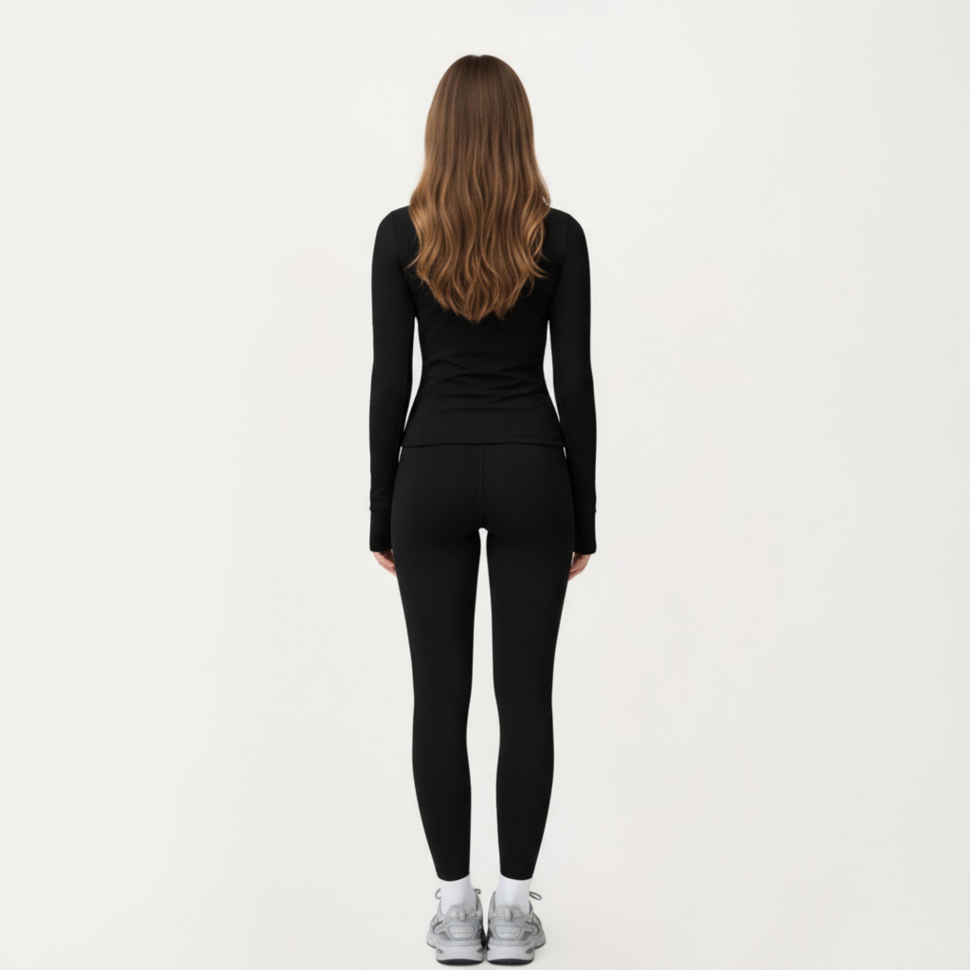 Anna-Kaci Active Women's Long Sleeve Active Jacket with Front Zip Closure Smooth Stretch Fabric and Contoured Seam Detailing for Sleek Fit