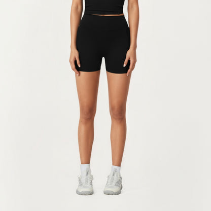 Anna-Kaci Active Women's High Waist Active Shorts with Smooth Stretch Fabric and Supportive Contoured Waistband