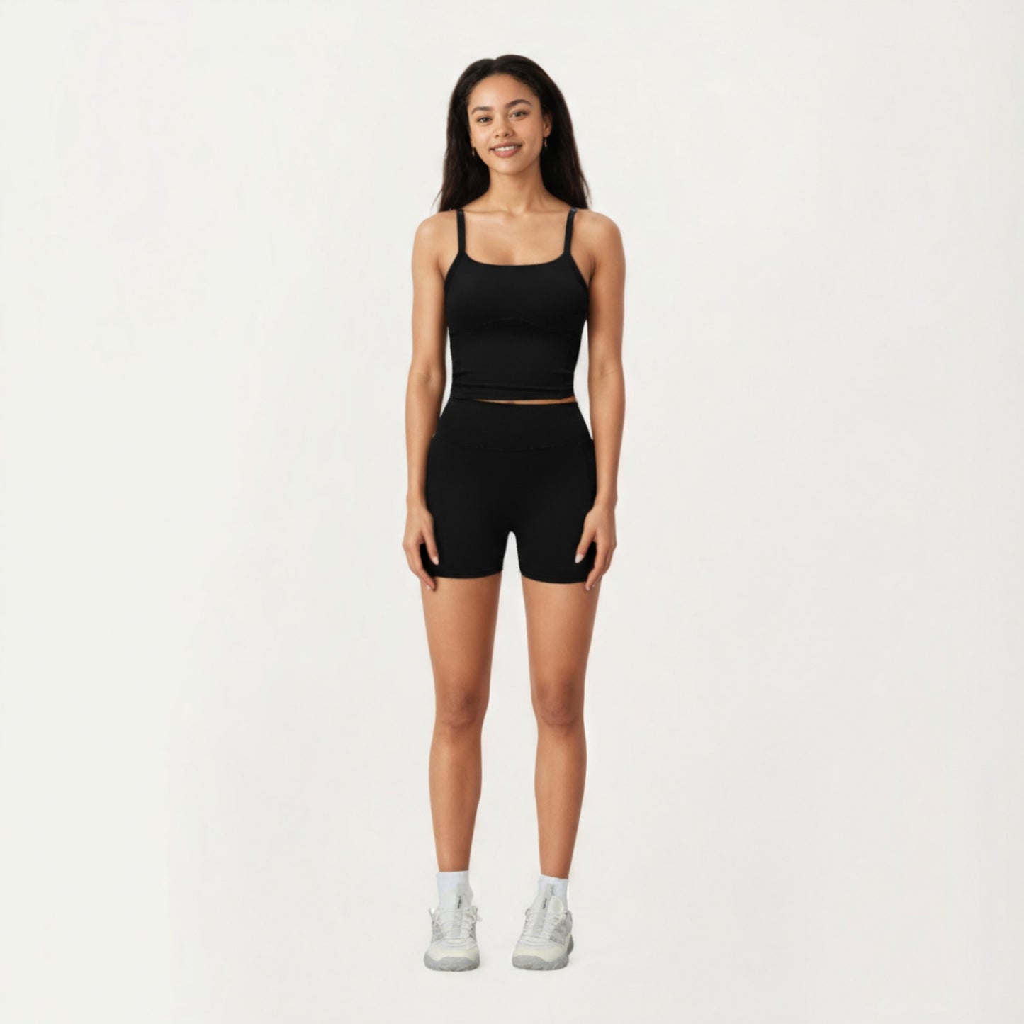 Anna-Kaci Active Women's High Waist Active Shorts with Smooth Stretch Fabric and Supportive Contoured Waistband