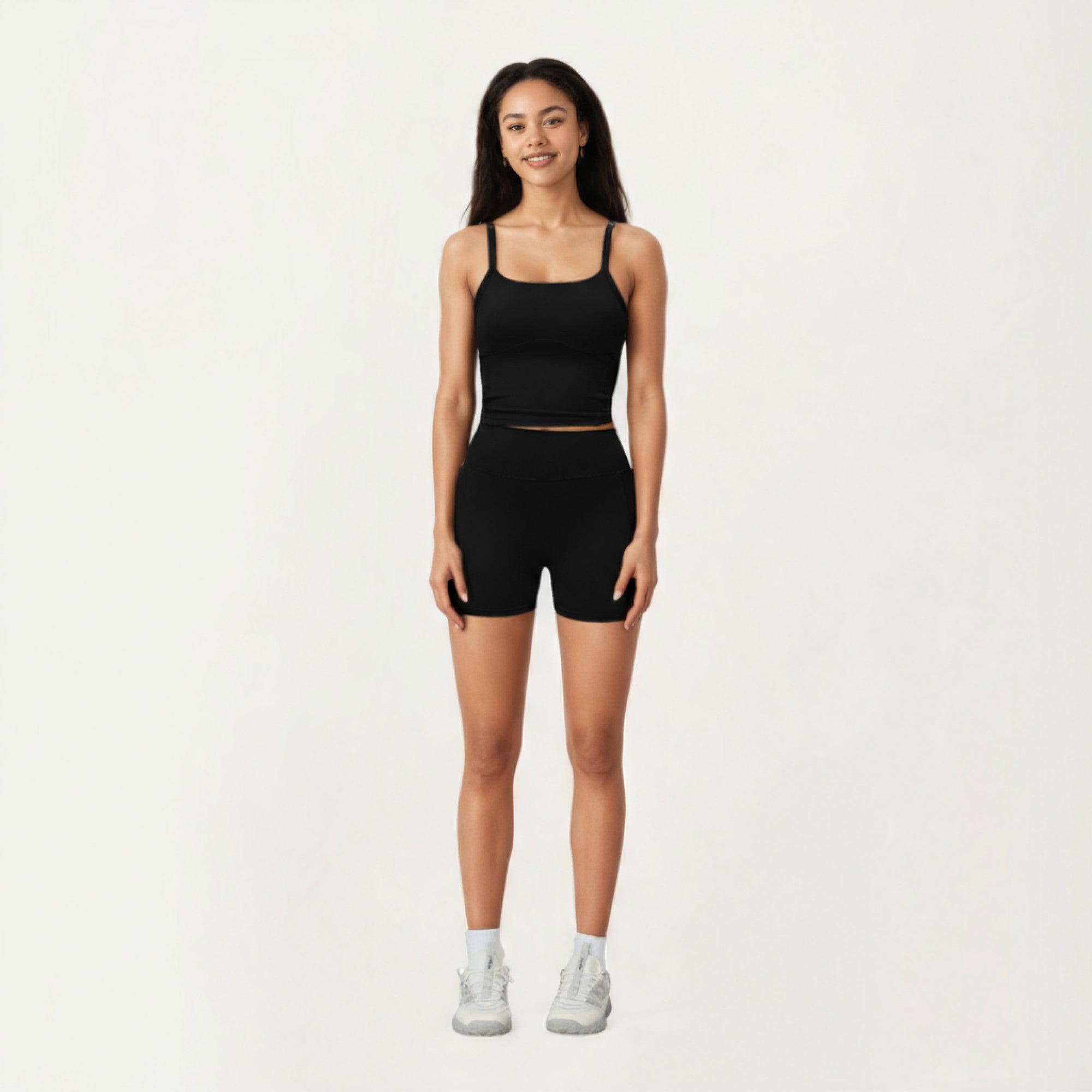 Anna-Kaci Active Women's High Waist Active Shorts with Smooth Stretch Fabric and Supportive Contoured Waistband