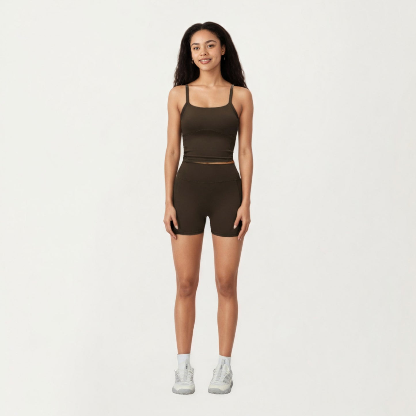 Anna-Kaci Active Women's High Waist Active Shorts with Smooth Stretch Fabric and Supportive Contoured Waistband