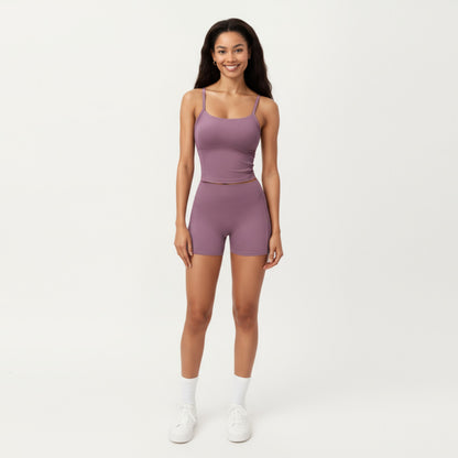 Anna-Kaci Active Women's High Waist Active Shorts with Smooth Stretch Fabric and Supportive Contoured Waistband