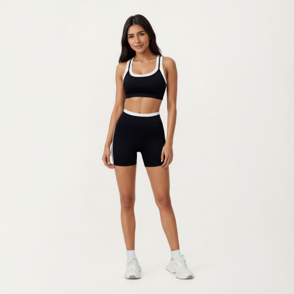 Anna-Kaci Active Women's High Waist Compression Bike Shorts with Wide Supportive Waistband and Smooth Contoured Fit for Streamlined Performance