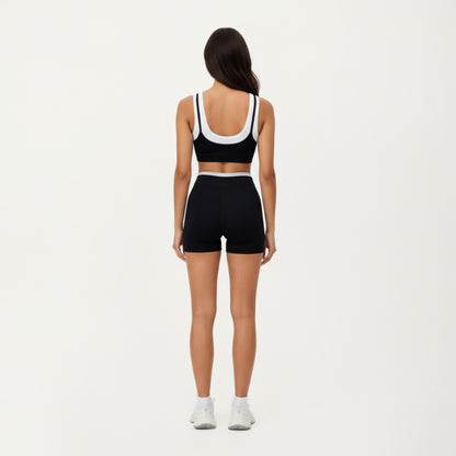 Anna-Kaci Active Women's High Waist Compression Bike Shorts with Wide Supportive Waistband and Smooth Contoured Fit for Streamlined Performance