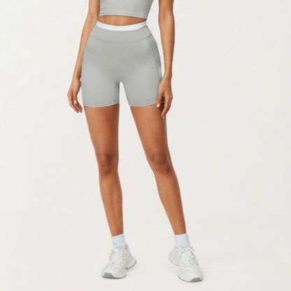 Anna-Kaci Active Women's High Waist Compression Bike Shorts with Wide Supportive Waistband and Smooth Contoured Fit for Streamlined Performance