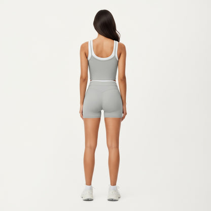 Anna-Kaci Active Women's High Waist Compression Bike Shorts with Wide Supportive Waistband and Smooth Contoured Fit for Streamlined Performance