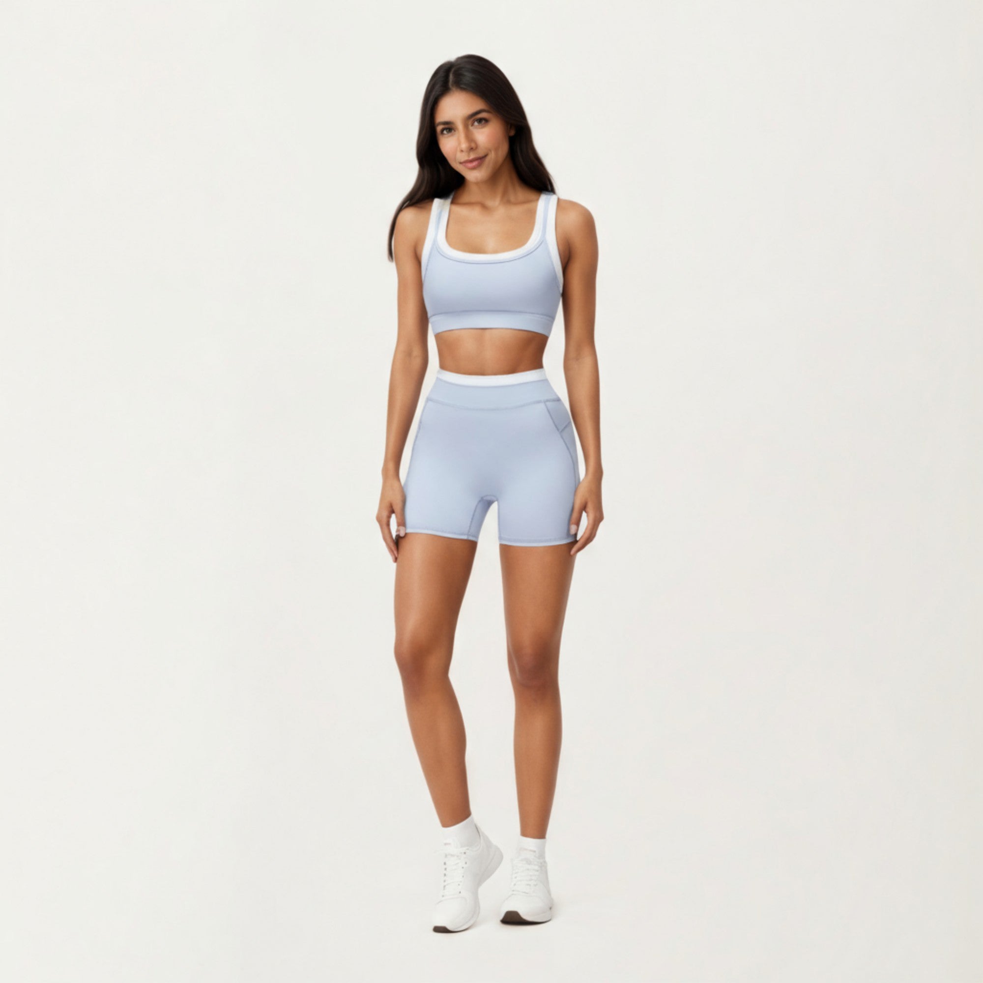 Anna-Kaci Active Women's High Waist Compression Bike Shorts with Wide Supportive Waistband and Smooth Contoured Fit for Streamlined Performance