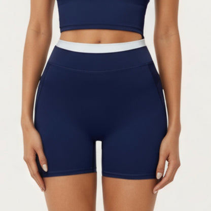 Anna-Kaci Active Women's High Waist Compression Bike Shorts with Wide Supportive Waistband and Smooth Contoured Fit for Streamlined Performance