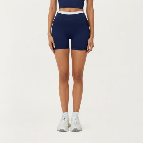 Anna-Kaci Active Women's High Waist Compression Bike Shorts with Wide Supportive Waistband and Smooth Contoured Fit for Streamlined Performance