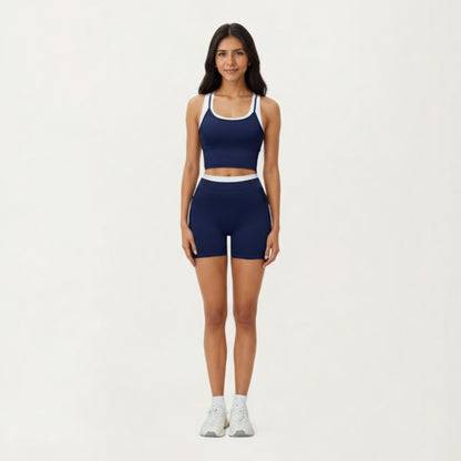 Anna-Kaci Active Women's High Waist Compression Bike Shorts with Wide Supportive Waistband and Smooth Contoured Fit for Streamlined Performance