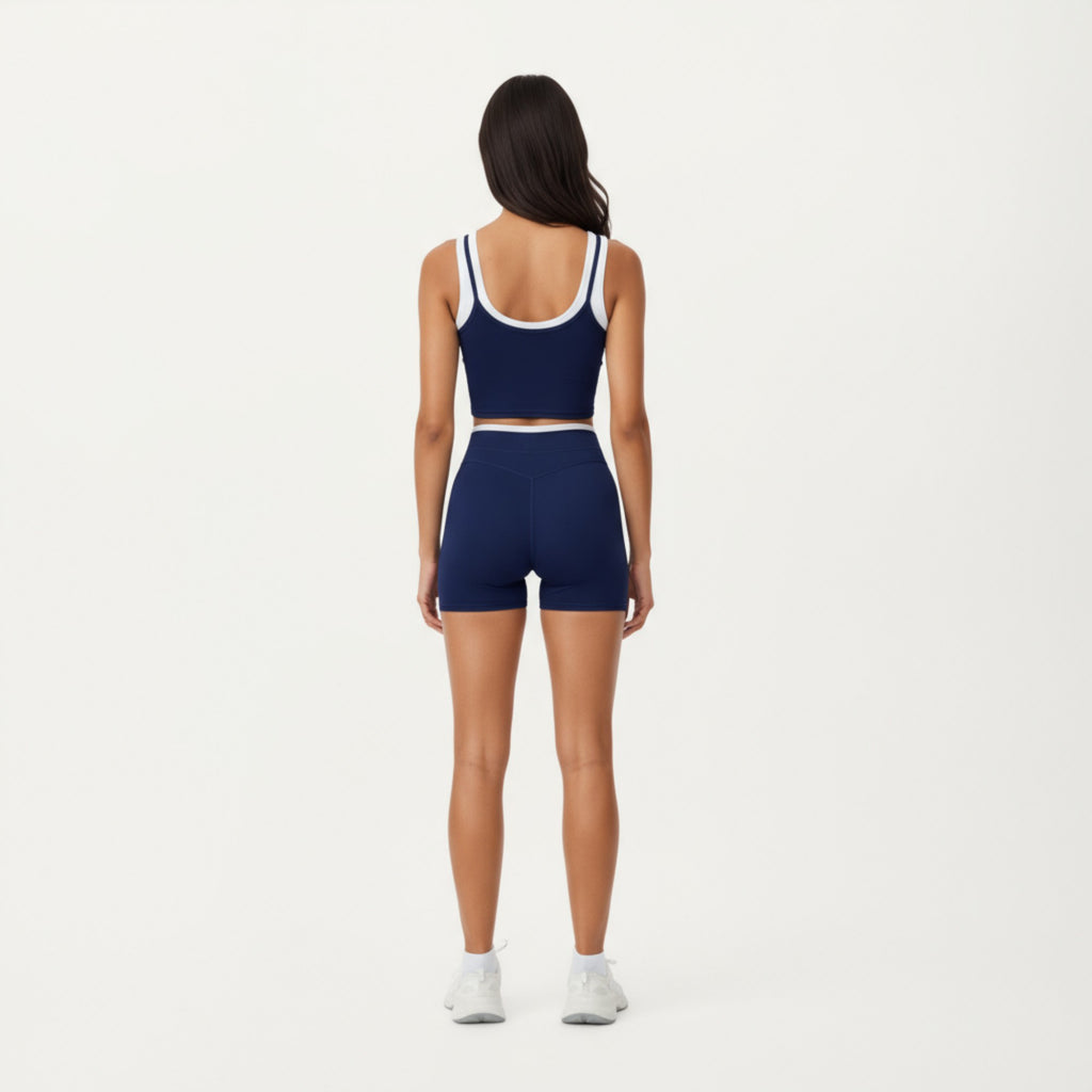 Anna-Kaci Active Women's High Waist Compression Bike Shorts with Wide Supportive Waistband and Smooth Contoured Fit for Streamlined Performance