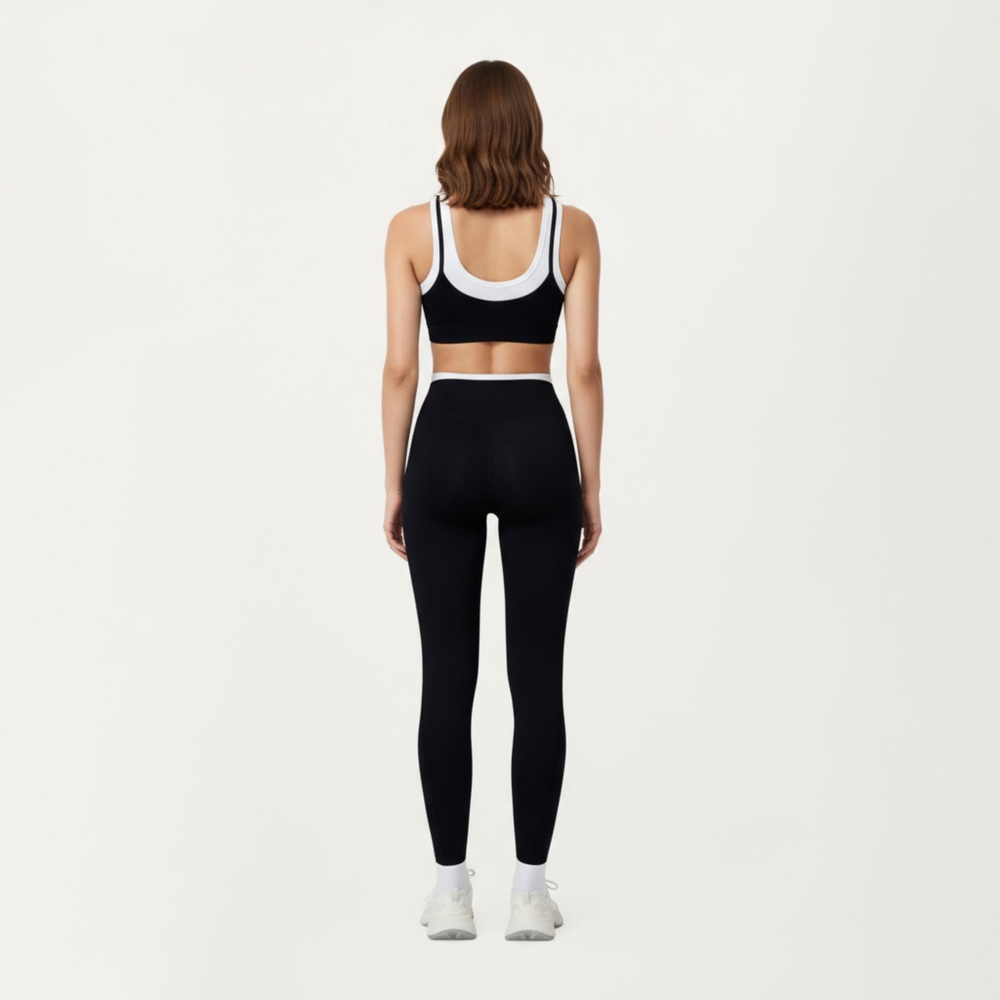 Anna-Kaci Active Women's High Waist Compression Leggings with Wide Supportive Waistband and Sleek Contoured Fit for Streamlined Active Comfort