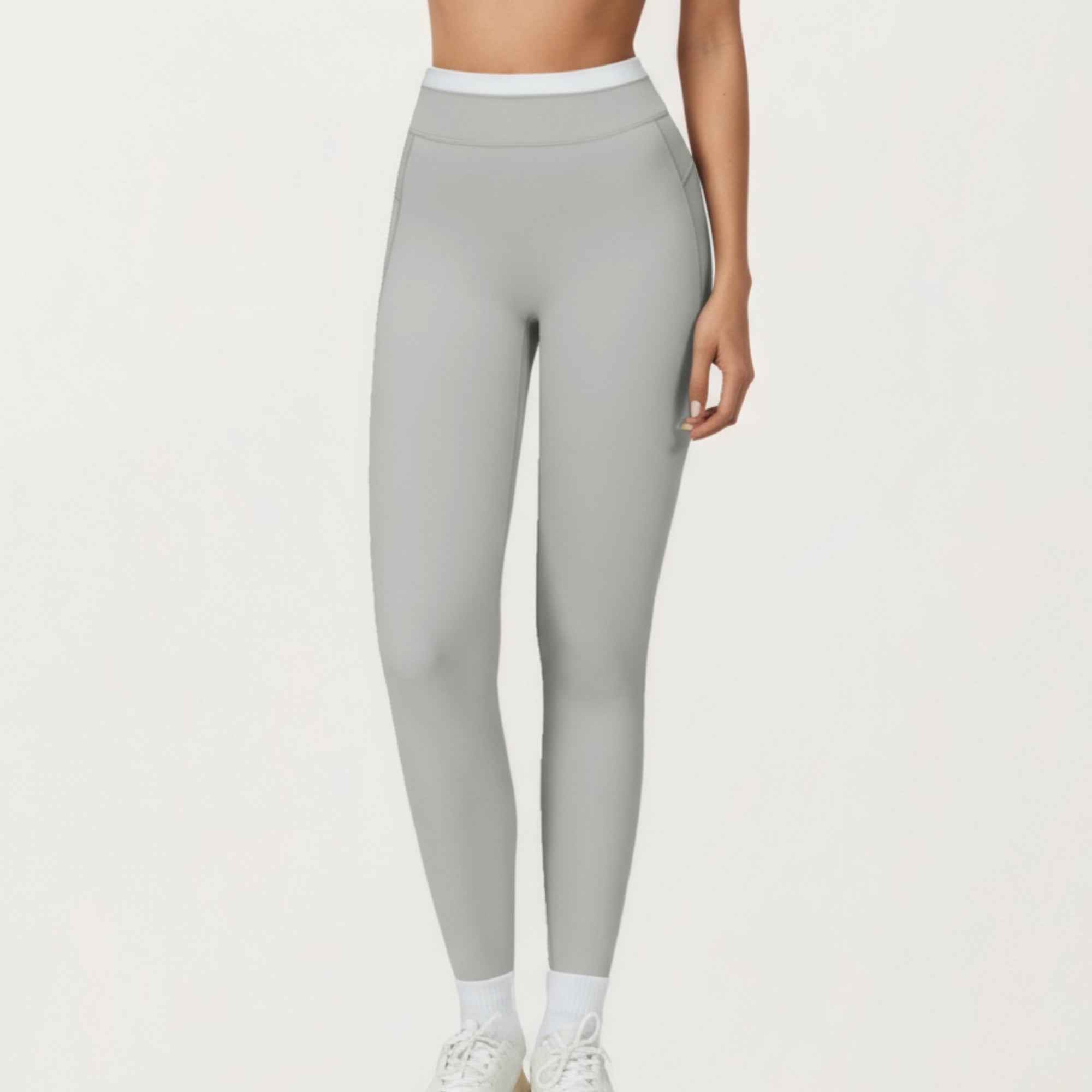 Anna-Kaci Active Women's High Waist Compression Leggings with Wide Supportive Waistband and Sleek Contoured Fit for Streamlined Active Comfort
