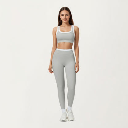 Anna-Kaci Active Women's High Waist Compression Leggings with Wide Supportive Waistband and Sleek Contoured Fit for Streamlined Active Comfort