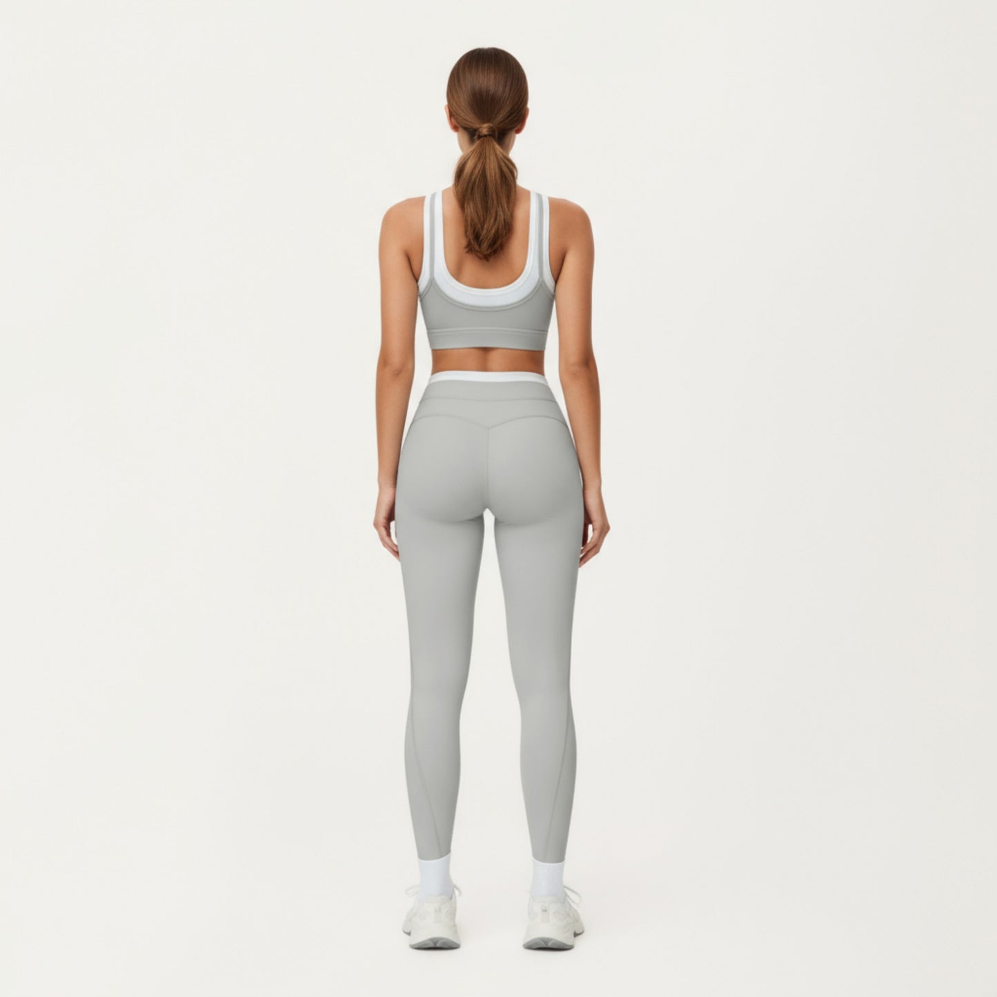 Anna-Kaci Active Women's High Waist Compression Leggings with Wide Supportive Waistband and Sleek Contoured Fit for Streamlined Active Comfort