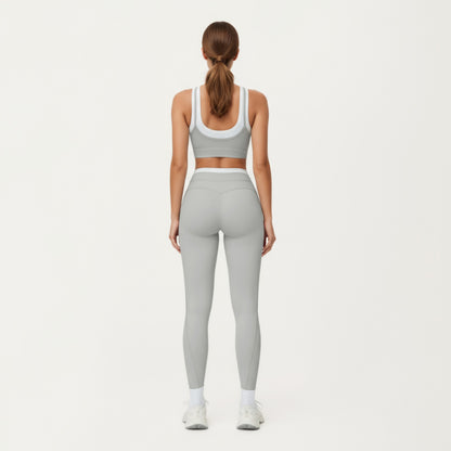 Anna-Kaci Active Women's High Waist Compression Leggings with Wide Supportive Waistband and Sleek Contoured Fit for Streamlined Active Comfort
