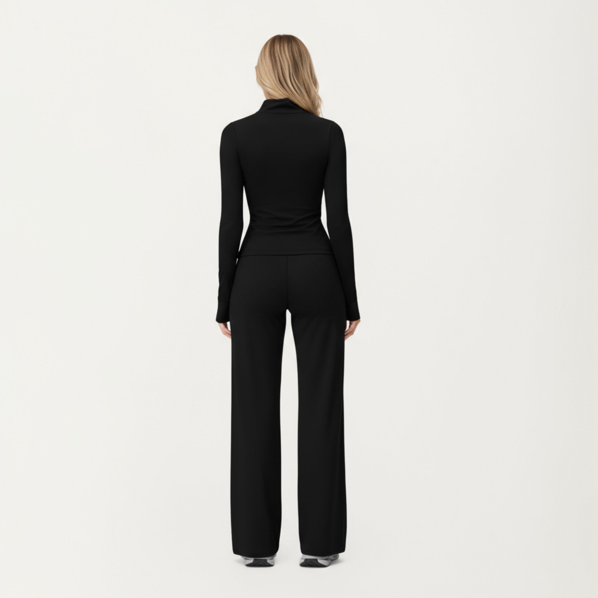Anna-Kaci Active Women's High Waist Wide Leg Athletic Pants with Smooth Stretch Fabric and Relaxed Contoured Fit for Everyday Movement Comfort
