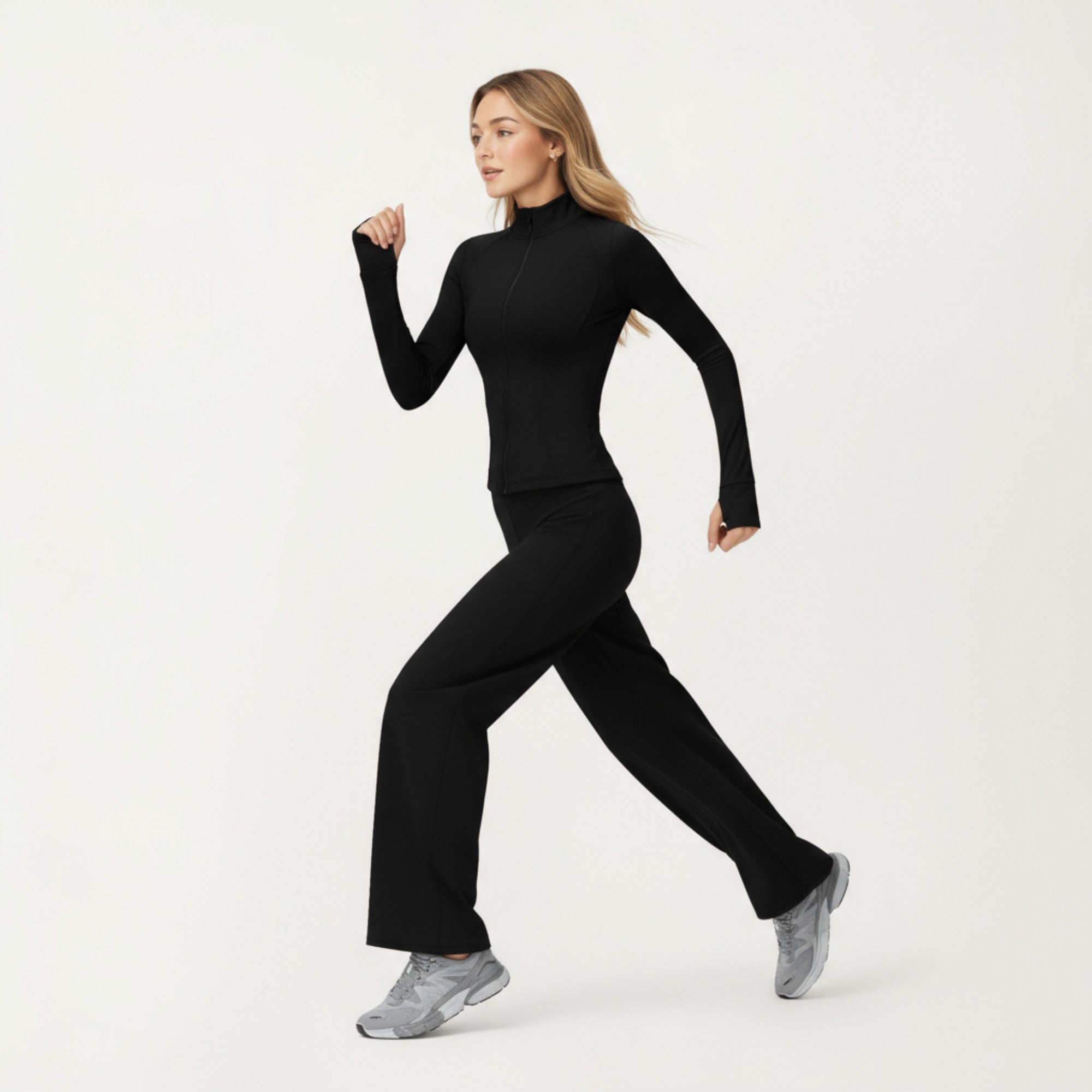 Anna-Kaci Active Women's High Waist Wide Leg Athletic Pants with Smooth Stretch Fabric and Relaxed Contoured Fit for Everyday Movement Comfort